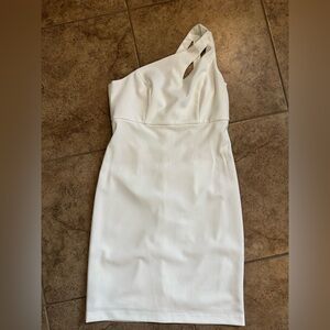 Shelby & Palmer One-Shoulder White Dress